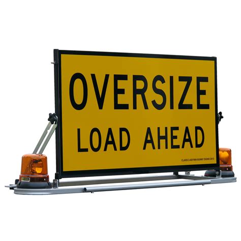 oversize load ahead sign frames